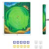 PGM DJD040 Golf Chipping Practice Target Mat with 10 Velcro