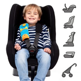 Trunki Seat Belt Pads for Kids | Comfy Childrens Seatbelt Cover | for Car Seats and Pram - SnooziHedz (Blue)