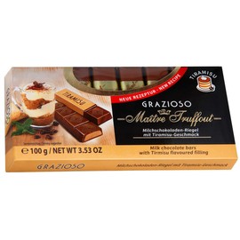 Grazioso Milk chocolate Tiramisu bars 100g (6 pcs)