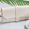 Elegant White Leather Eyewear Case & Pouch Eyeglass Case 5ea