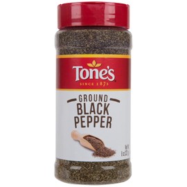 Tone's Ground Black Pepper, 8.00 Ounce