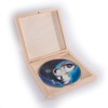 Small Square Decorative Wooden Box with Lid & Bolt Closure