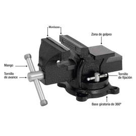 Vises, gray iron, 4 ', Pretul