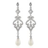 mecresh Retro Diamond Hollow Chandelier Teardrop Dangle Stud Earrings Formal