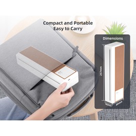 BORN4SHIP Portable Printer Wireless for Travel, Thermal Printer 8.5 x 11 for US Letter, Compatible with iOS, Android, Laptop for Business, School