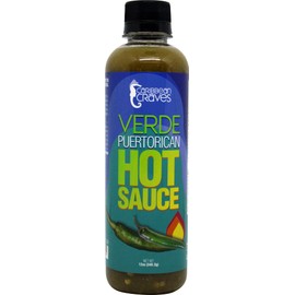Caribbean Craves - Puerto Rican Hot Sauce - 12oz (Bulkier Size) (Verde (2pk), Pickled Jalapeño Peppers)