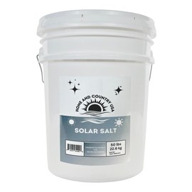 Home and Country USA Solar Salt - High Purity Crystals for Water Soften 50 lb Pail