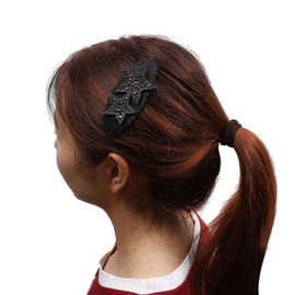 VOCOSTE Hair Pad, Oval Shape Hair Pad Bangs Patch for Women, Hair Magic Tapes Hair Styling Accessories, Gray