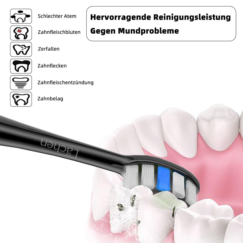 Lächen Replacement Brush Head, Fits All Smile Electric Toothbrushes, Pack