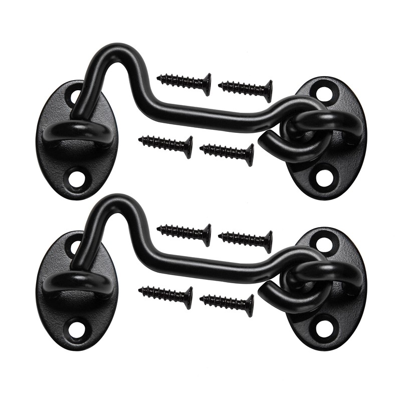 Klurent 4" Barn Door Latch Door Lock Hardware, Sliding Door