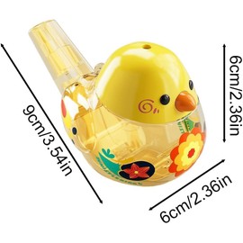Yellow Bird Water Whistles Bird Call Whistle, Bird Whistle for Water, Hunting Crow Game Call for Decoying, Birthday Gifts for School Prizes Novelty and Gag Toys and Games, Noisemakers