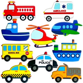 QZCPGP Fridge Magnets for Toddlers,Transportation Refrigerator Magnets for Kids,Car Boat Aircraft Vehicle Fridge Magnetic,Baby Learning Magnet Educational Toys Gift for Whiteboard