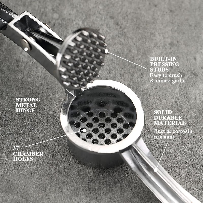 Berglander Garlic Press, No Need to Peel Garlic Mincer Tool