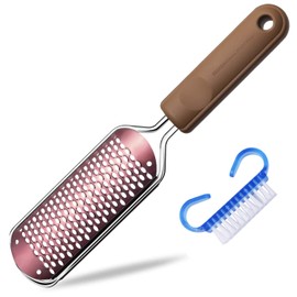 Pedicure Foot File Callus Remover - Large Foot Rasp Colossal Foot Scrubber Professional Stainless Steel Callus File for Wet and Dry Feet