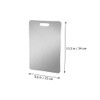 Kichvoe Stainless Steel Cutting Board Chopping Board Baking Board Extra