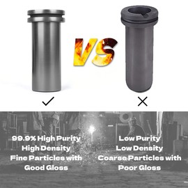 YIEPET 3kg High Purity Graphite Crucible,Melting Gold, Silver, Copper, Metal Melting Ingot Mould Smelting Jewelry Tools