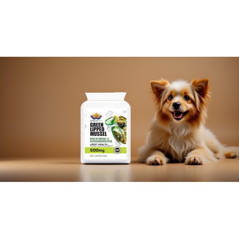 VITALITYVITS Green Lipped Mussel For Dogs - Quick Release Joint