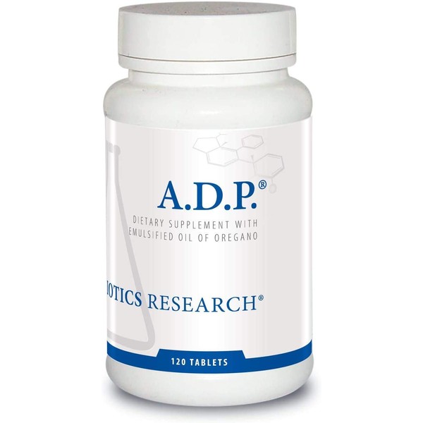 BIOTICS Research ADP Highly Concentrated Oil of Oregano, Optimal Absorption and Delivery. Antioxidant, Supports Microbial Balance