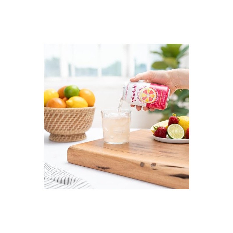 Spindrift Strawberry Lemonade Can 12 Ounce (Pack of 24)