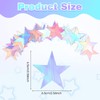 Andibro 5 Pack Glitter Star Garland Banner Decor, Star Hanging