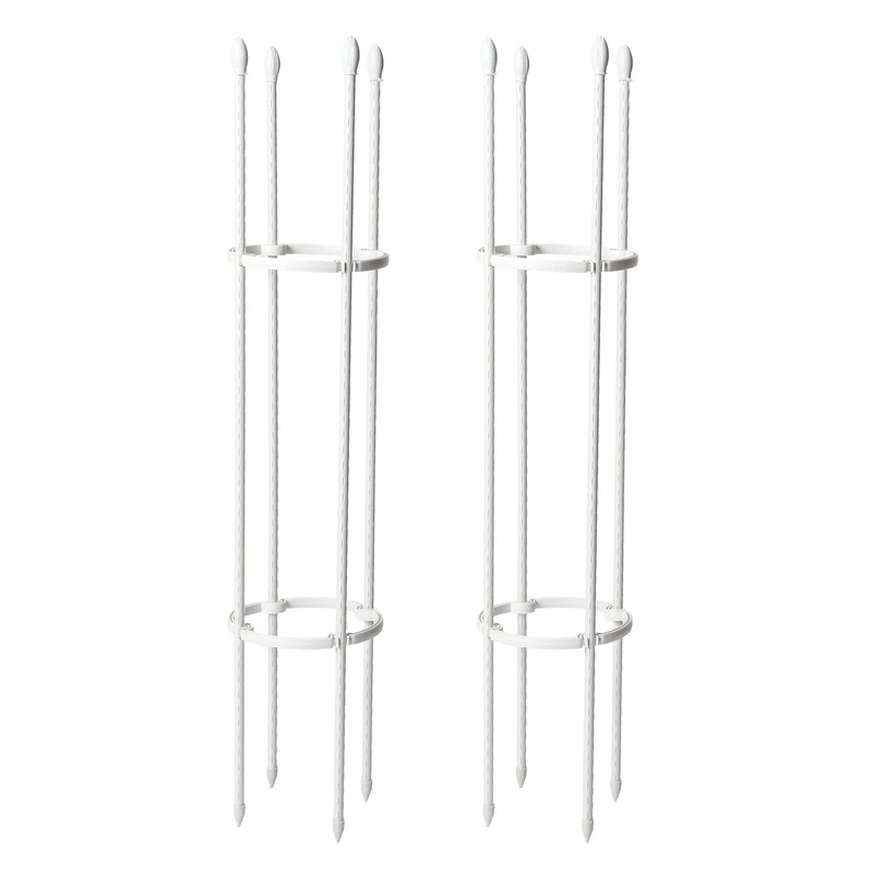 2 Sets Vines Climbing Support Balcony Outdoor Steel Pipe Plant