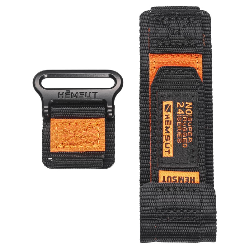 Torbollo Nylon Velcro Watch Band, 0.8 inch (20 mm), 0.9