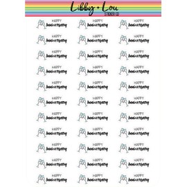 Happy Anniversary Planner Stickers | Libby and Lou Sticker Co