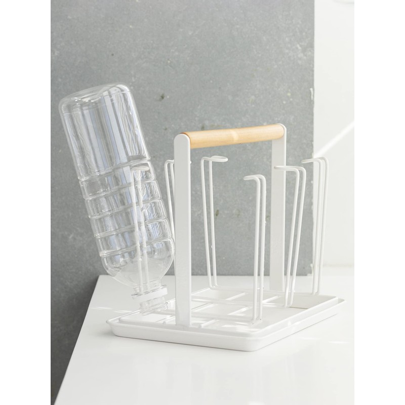 Wahei Freiz RG-0453 Glass Stand with Tray for Kitchen Laundry