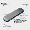 LogiLink Type-C Aluminum Body Multifunction Hub USB3.0/SD/Micro SD/Thunderbolt 3/4K HDMI