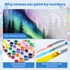 Paint by Numbers Adults Without Frame, Northern Lights Sky, Paint