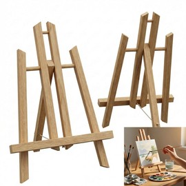 2 Pack 11.8 Inch Wood Tabletop Easel Stand