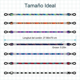 7Pzs Correas para Gafas, Estilo Bohemio, Diseño Ajustable