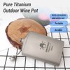 Ti Flask 250ml Portable Whisky Flask for Men Outdoor Camping