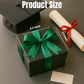 Green Gift Wrap Bows - 50pcs 3.3 Inch Elegant Bows for Gift Wrapping, Party Decorations, Wedding Decor, Birthday Presents, Holiday Gifts, DIY Crafts, Baby Shower, Anniversary, Christmas, Gift Bags