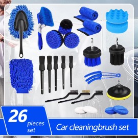 Car Detailing Brush SET Wheel Rims Tire Seat Engine Cleaning Tool Kit Auto Wash