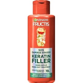 GARNIER FRUCTIS KERATIN FILLER SOS, Therapy for damaged hair, Inner-Repair, Rinse-Out Treatment, Keratin Repair Complex, 200 ml