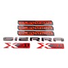 6Pcs Elevation Sierra Bed X31 Emblems Door Rear Tailgate Badge