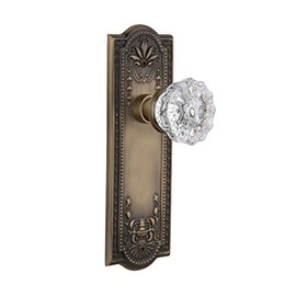 Nostalgic Warehouse Meadows Plate & Interior Crystal Door Knob