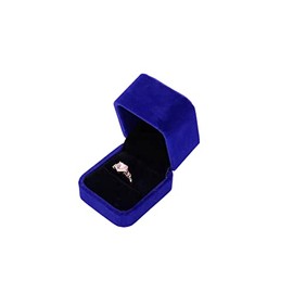 TIANYING Ring Case,Velvet Engagement Ring Box,Earring Case,Jewelry Gift Box,Ring Storage Box,Pocket Size Proposal Surprise Ring Box Piercing Case(Royal Blue)