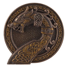 Veronese Celtic Dragon Wall Display Bronzed
