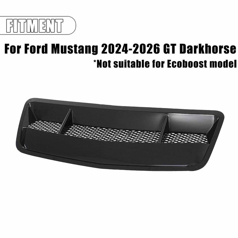 PFRREOR Hood Scoop Vent Cover for Ford Mustang S650/GT/Darkhorse 2024-2026