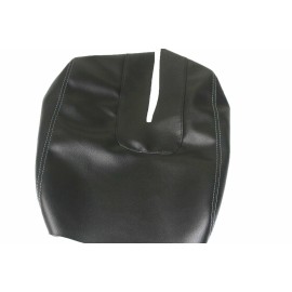 Kar Designers Black w/Gray Stitching Vinyl Center Console Lid Cover For 14-19 Toyota Tundra