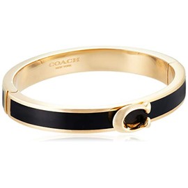 Coach F67480 Women's Metal Logo CO-F67480-GDBLK-B-1 Bangle