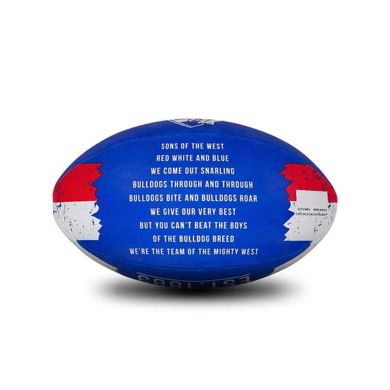 Sherrin AFL Western Bulldogs Song Football, Size 2