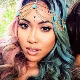 Inilbran Boho Layered Turquoise Head Chain Gypsy Turquoise Hair Chain Headband Gold Turquoise Tassel Dangle Head Chain Headdress Blue Gemstone Stone Headdress Festival Wedding Headpiece Accessories