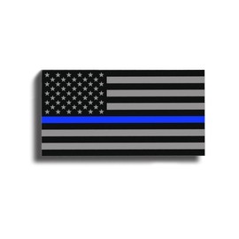 Blue LINE American Flag Subdued Sticker Decal Lives Matter - Support Police USA Merica