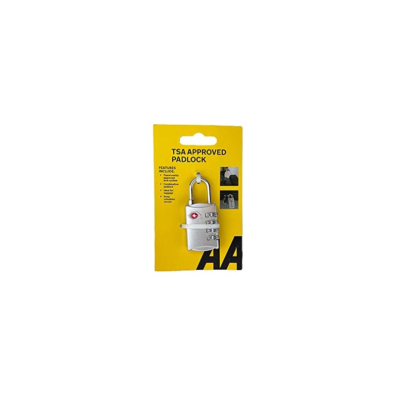 AA TSA Combination Padlock for Luggage AA5885 - Anti-Theft Personal