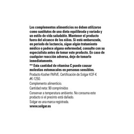 SOLGAR Solgar Vitamin C 1500 mg with Rose Hips - 90 Tablets - Antioxidant & Immune Support - Non-GMO, Vegan, Gluten Free, Dairy Free, Kosher - 90 Servings