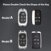 Aoocar Mech Style Heavy Metal Key Fob Cover, Compatible with