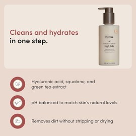 Hi-Tide Moisturizing Daily Cleanser - Moisturizing Non-Strip Facial with Hyaluronic Acid and Squalane Gentle, pH Balanced, Sulfate-Free 6.8 Fl Oz 6.8 Fl Oz / 하이타이드 수분 데일리 클렌저 - 히알루론산 및 스쿠알란 함유 보습 논스트립 페이셜 순하고 pH 균형 잡힌 무황산염 6.8 Fl Oz 6.8 Fl Oz